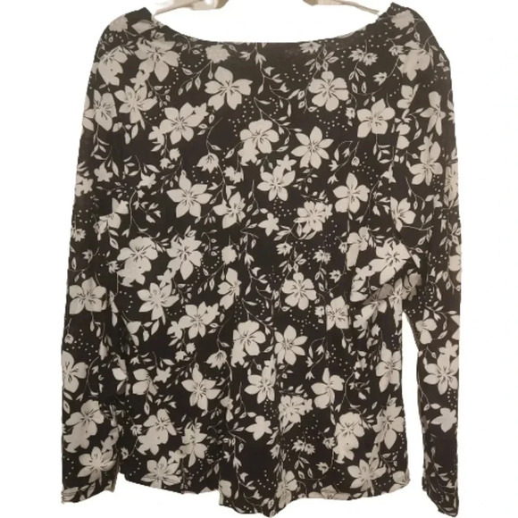 Charter Club Plus Size 2X Blouse – Floral & Polka Dot Mix - Picture 2 of 5